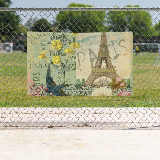 パリフランストラベルヴィンテージアンティークアー絵画トズ 横断幕 (インサイチュ)