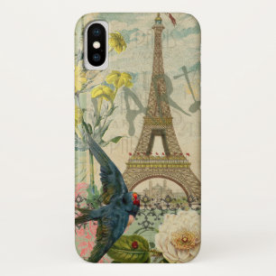 パリフランストラベルヴィンテージアンティークアー絵画トズ iPhone X ケース