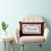 パリフランスハウスオブチョコレートショップフローラつる植物  ランバークッション (椅子)