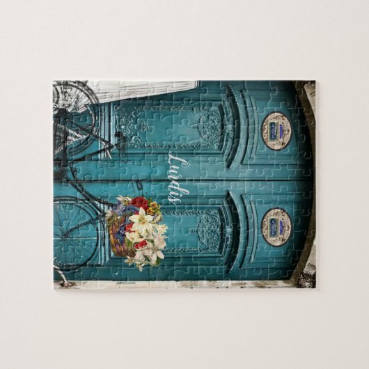 パリフランスバイクフローラジグソーパズル ジグソーパズル (横)