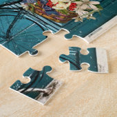 パリフランスバイクフローラジグソーパズル ジグソーパズル (側面)