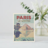 パリフランスピラミッドオブザルーヴル ポストカード (スタンド正面)