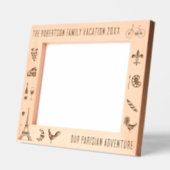 パリフランスファミリーバカパーソナライズされたンス10x8 レーザー彫刻フレーム (左)