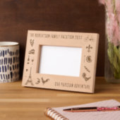 パリフランスファミリーバカパーソナライズされたンス6x4 レーザー彫刻フレーム (左)