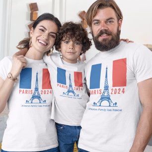 パリフランスファミリーバケーションスーベリーメント Tシャツ