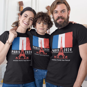 パリフランスファミリーバケーション Tシャツ