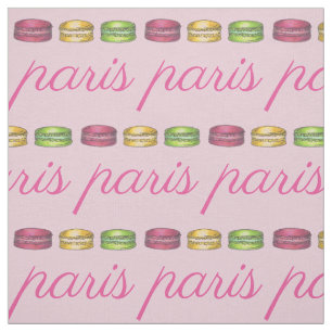 パリフランスフランスのフードピンクマカロンCookie ファブリック