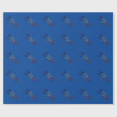 パリフランスフランスの国旗の色タイポグラフィ ラッピングペーパー (フラット)