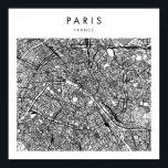 パリフランスミニマル通りの地図 ポスター<br><div class="desc">パリフランスミニマル通りの地図</div>