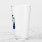 パリフランスレトロトラベルアートヴィンテージ タンブラーグラス (左)