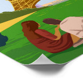 パリフランスレトロトラベルアートヴィンテージ ポスター (角)