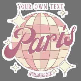 パリフランスレトロヴィンテージカラフル土産 シール