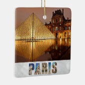 パリフランスロヴル美術館ピラミッド写真 セラミックオーナメント (右)