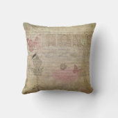 パリフランスヴィンテージグラムレトロファッション クッション (裏面)