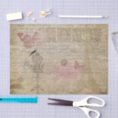 パリフランスヴィンテージグラムレトロファッション 薄葉紙 (クラフト)