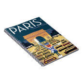 パリフランスヴィンテージトラベルレトロ観光バケーション ノートブック (右側)