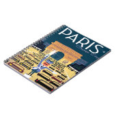 パリフランスヴィンテージトラベルレトロ観光バケーション ノートブック (左側)
