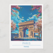パリフランスヴィンテージトラベル ポストカード (正面)