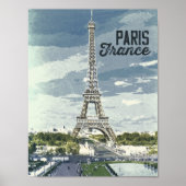 パリフランスヴィンテージワールドトラベルレトロアート ポスター (正面)