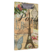 パリフランスヴィンテージ旅行カラフルアートワーク クリップボード (右)