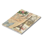 パリフランスヴィンテージ旅行カラフルアートワーク ノートパッド (回転)