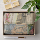 パリフランスヴィンテージ旅行カラフルアートワーク 薄葉紙 (ギフト)