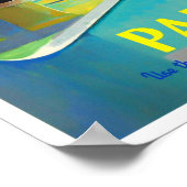 パリフランスヴィンテージ旅行 ポスター (角)