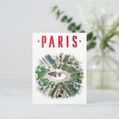 パリフランスヴィンテージ旅行 ポストカード (スタンド正面)