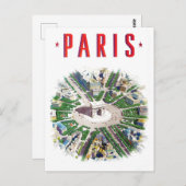 パリフランスヴィンテージ旅行 ポストカード (正面/裏面)