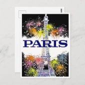 パリフランスヴィンテージ旅行 ポストカード (正面/裏面)