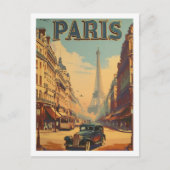 パリフランスヴィンテージ有名トラベルプレイス ポストカード (正面)
