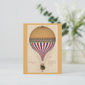 パリフランスヴィンテージ熱気球トラベル ポストカード (スタンド正面)