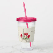 パリフランス名前をカスタムするタンブラー アクリルタンブラー (左)