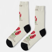 パリフランス名前をカスタムする ソックス (左)