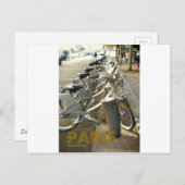 パリフランス自転車 ポストカード (正面/裏面)