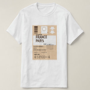 パリフランス航空チケット Tシャツ