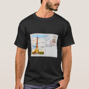 パリフランス葉書 Tシャツ