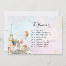 パリフランス誕生日パスポート挿入 招待状