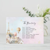 パリフランス誕生日パスポート挿入 招待状 (スタンド正面)