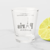 パリフランス誕生日パーティトリップガールズウィークエンド ショットグラス (裏面)