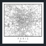 パリフランス通りの地図 ポスター<br><div class="desc">パリフランス通りの地図</div>