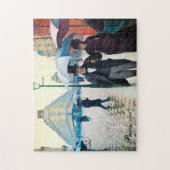 パリフランス通りシーンレインデイポスターパズル ジグソーパズル (縦)