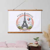 パリフランス2024年つるのタペストリーエッフェルタワー 吊り下げ型タペストリー (寝室)