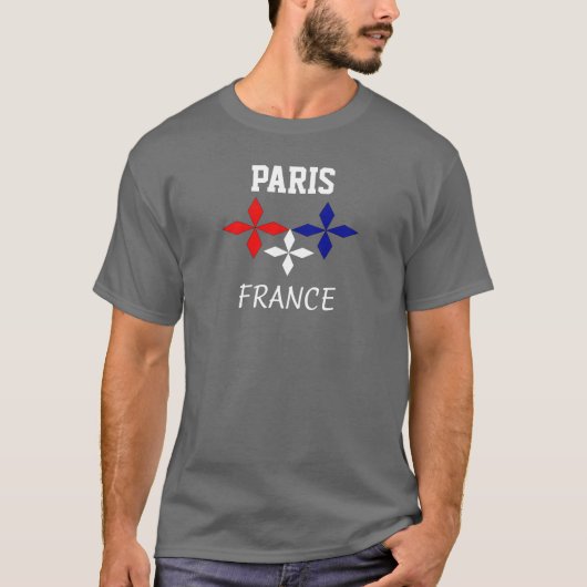 パリフランス – お土産Tシャツ Tシャツ (正面)
