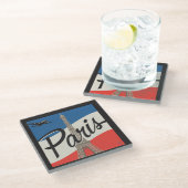 パリフランス |エッフェルタワー ガラスコースター (アングル)