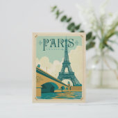 パリフランス – エッフェルタワー ポストカード (スタンド正面)