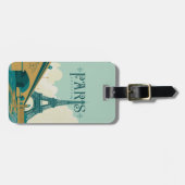 パリフランス – エッフェルタワー ラゲッジタグ (正面横)