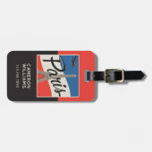 パリフランス |エッフェルタワー ラゲッジタグ (正面横)