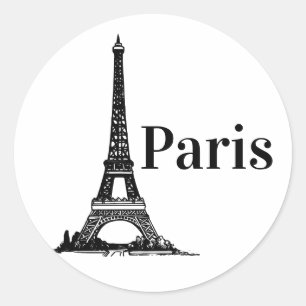 パリフランス、エッフェルタワー#2 ラウンドシール
