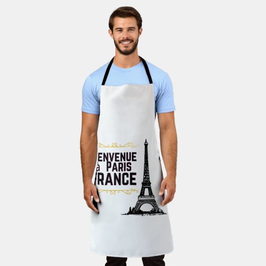 パリフランス エプロン (着用した状態)